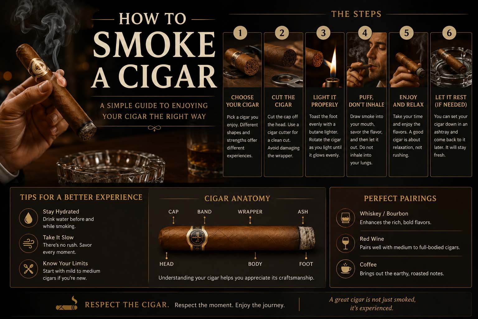 how to smoke a cigar