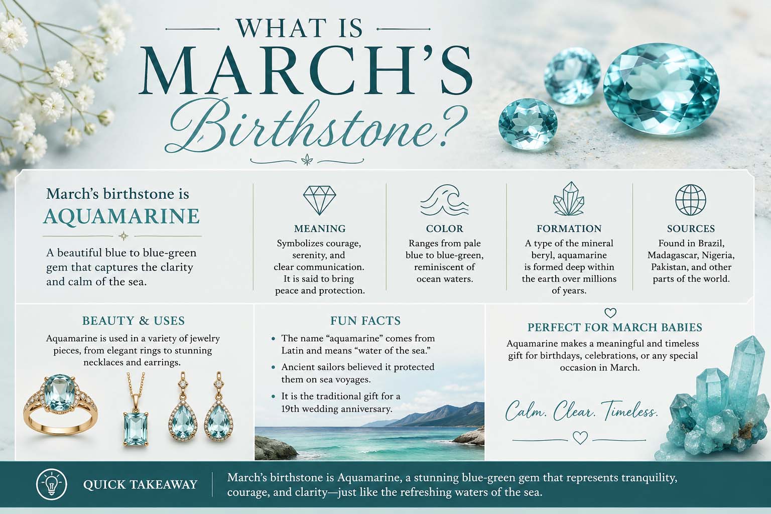 what is march's birthstone